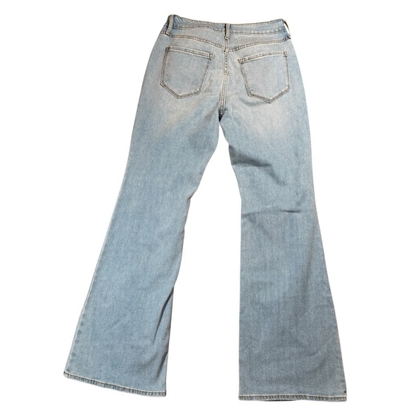 Old Navy Jeans Womens 8 Tall Wow Flare High Rise Light Wash 90s Y2k - Picture 4 of 11